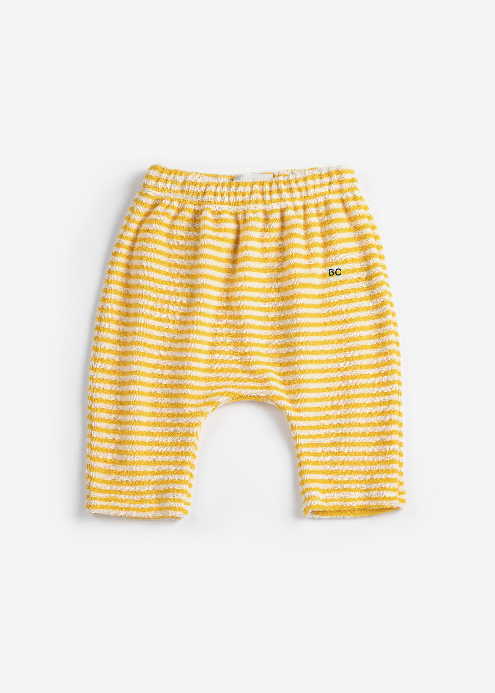 Bobo Choses Yellow stripes terry cloth harem pants - Bobo Choses