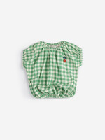 Bobo Choses Pixel sugar beet vichy woven blouse - Bobo Choses