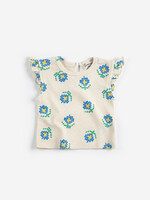 Bobo Choses Pixel flowers all over ruffled top - Bobo Choses