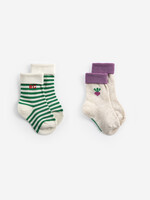 Bobo Choses Pixel sugar beet short socks 2 pack - Bobo Choses