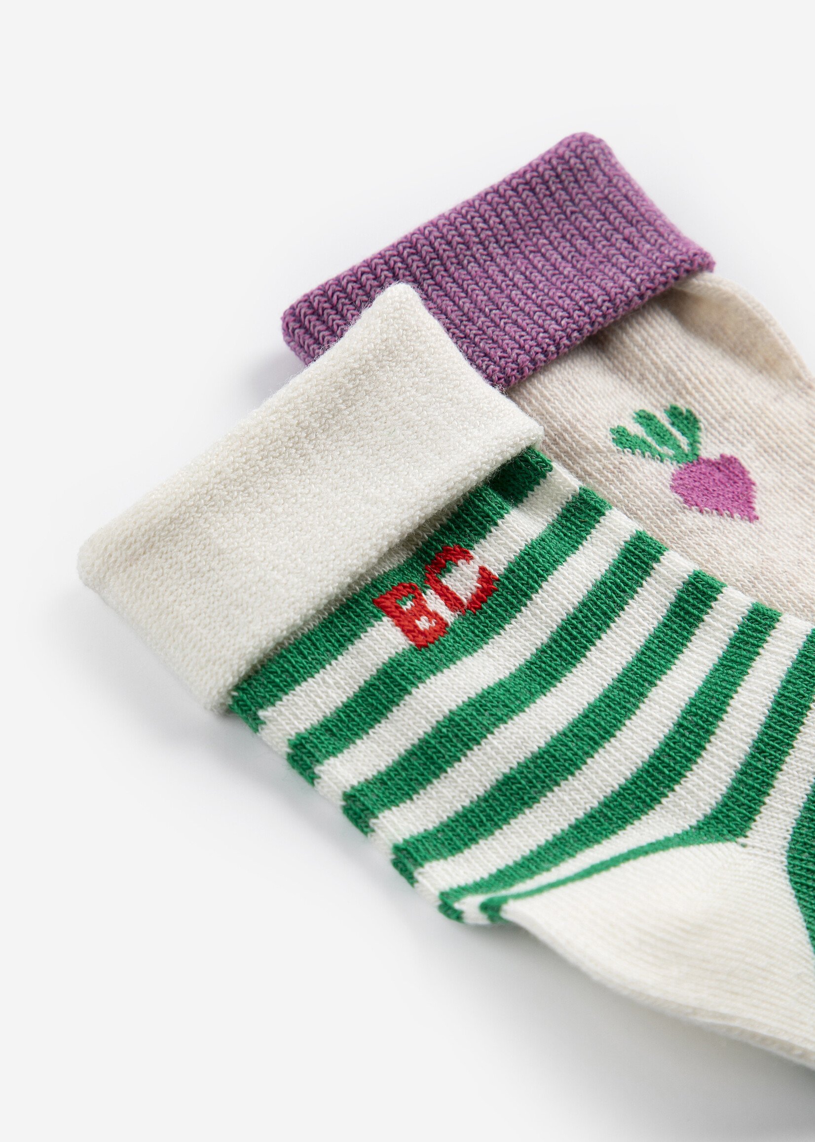 Bobo Choses Pixel sugar beet short socks 2 pack - Bobo Choses