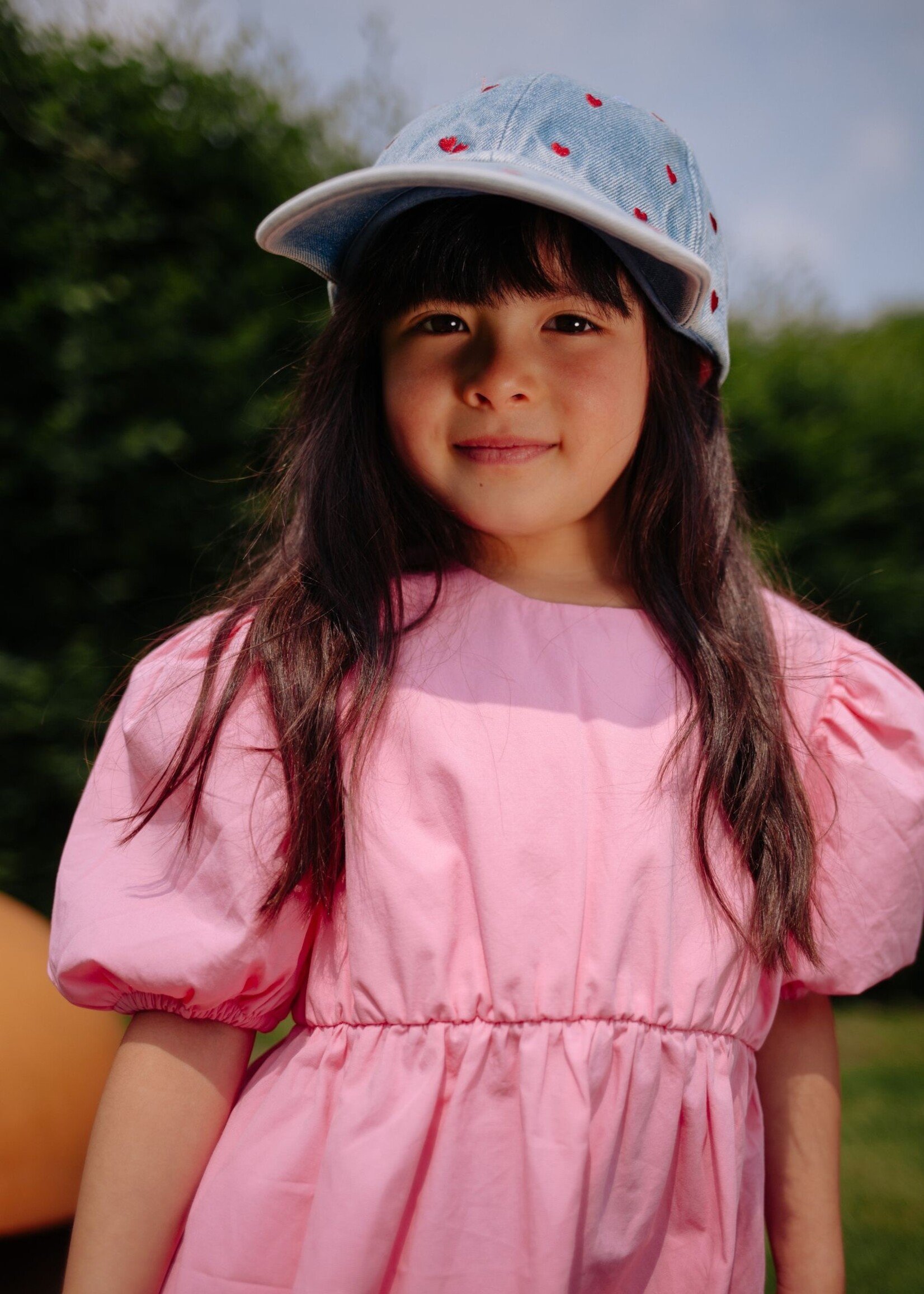 Daily Brat Sassy heart dress pink cosmos  - Daily Brat