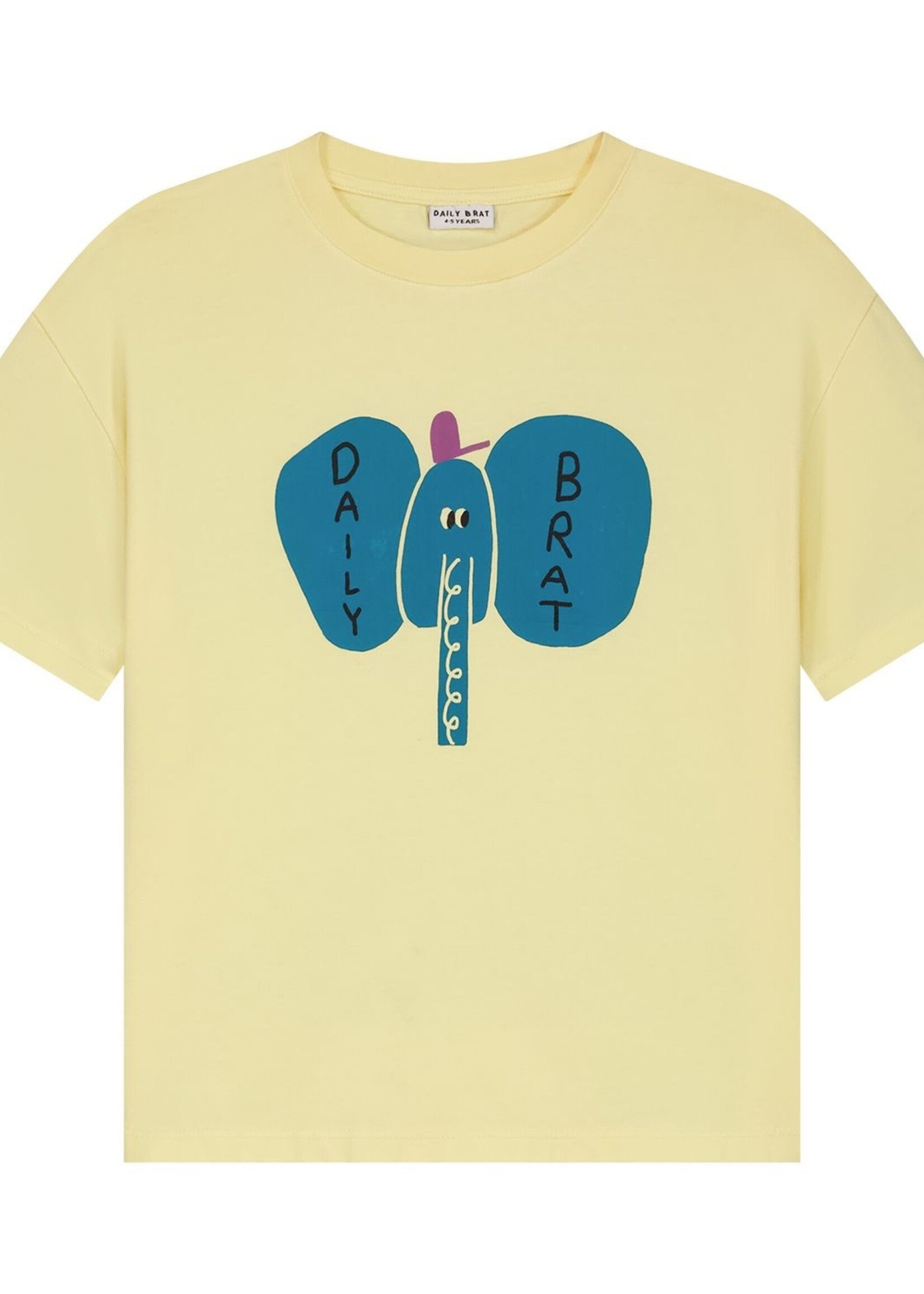 Daily Brat Elefancy tshirt pale banana - Daily Brat