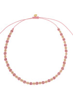 Jenest Flower Necklace Fuchsia pink- Jenest