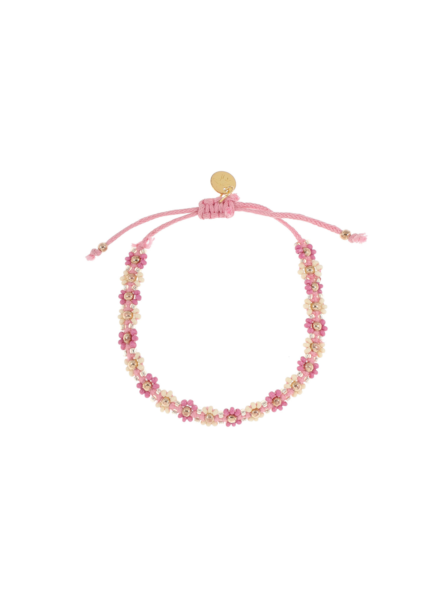 Jenest Flower Bracelet Fuchsia pink - Jenest