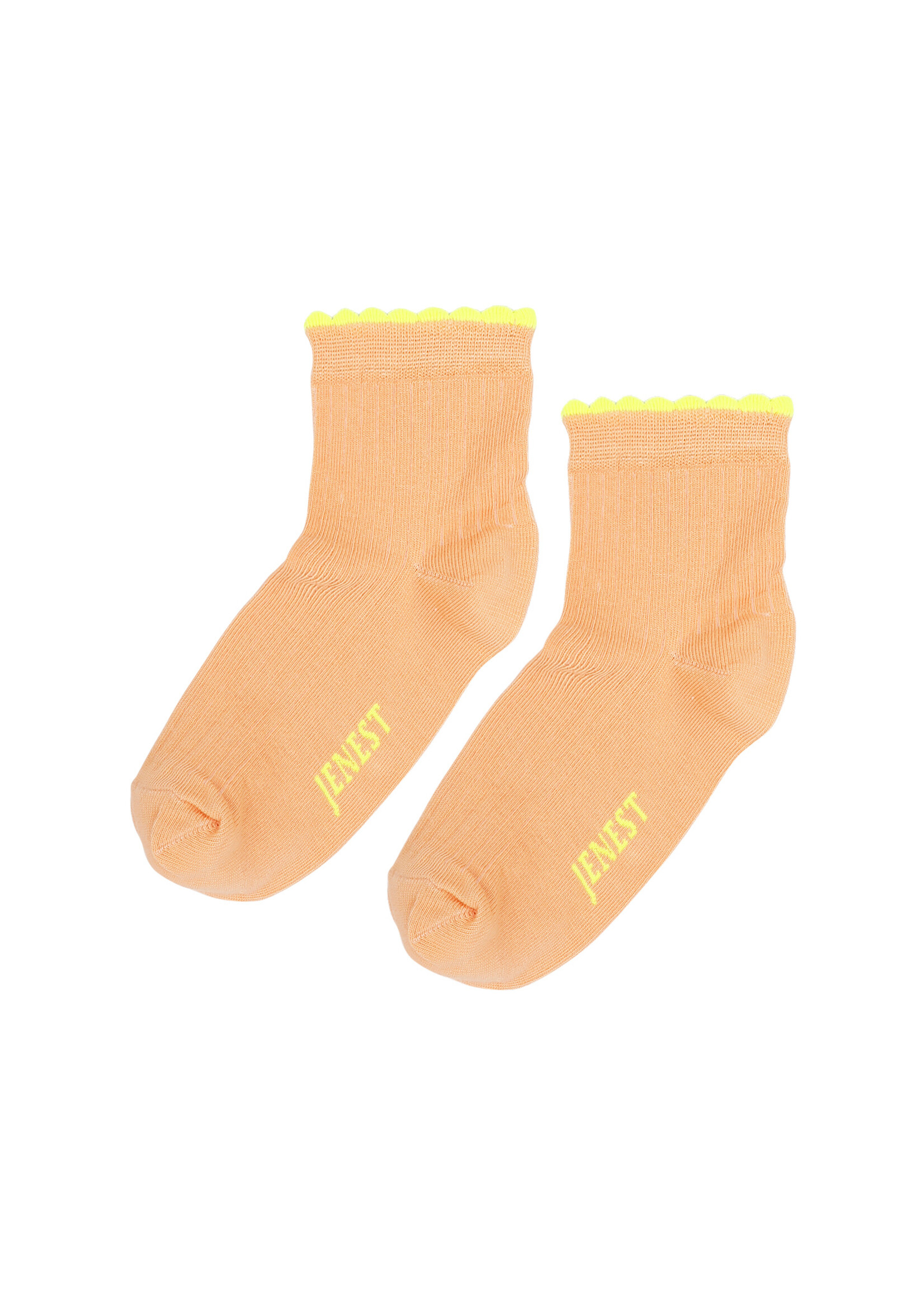 Jenest Fancy sneaker socks Peach orange - Jenest