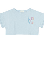 Jenest Lizzy cropped tshirt Water blue - Jenest