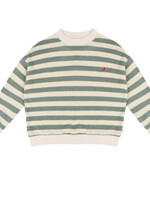 Jenest Kay sweater Sage green stripe - Jenest