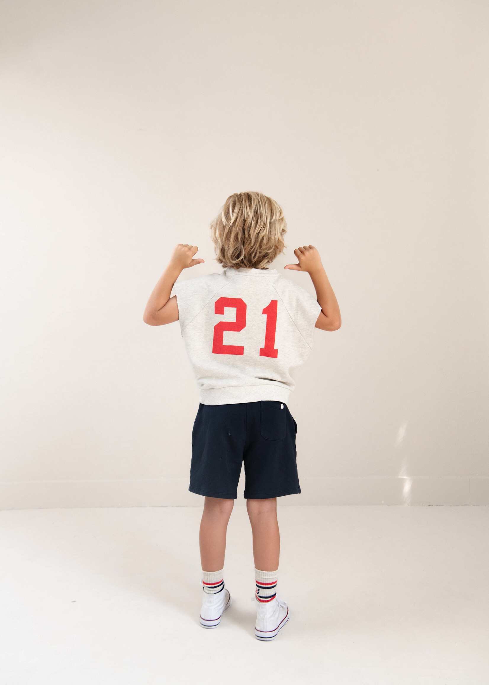 Jenest Joey sleeveless sweater Grey melange - Jenest