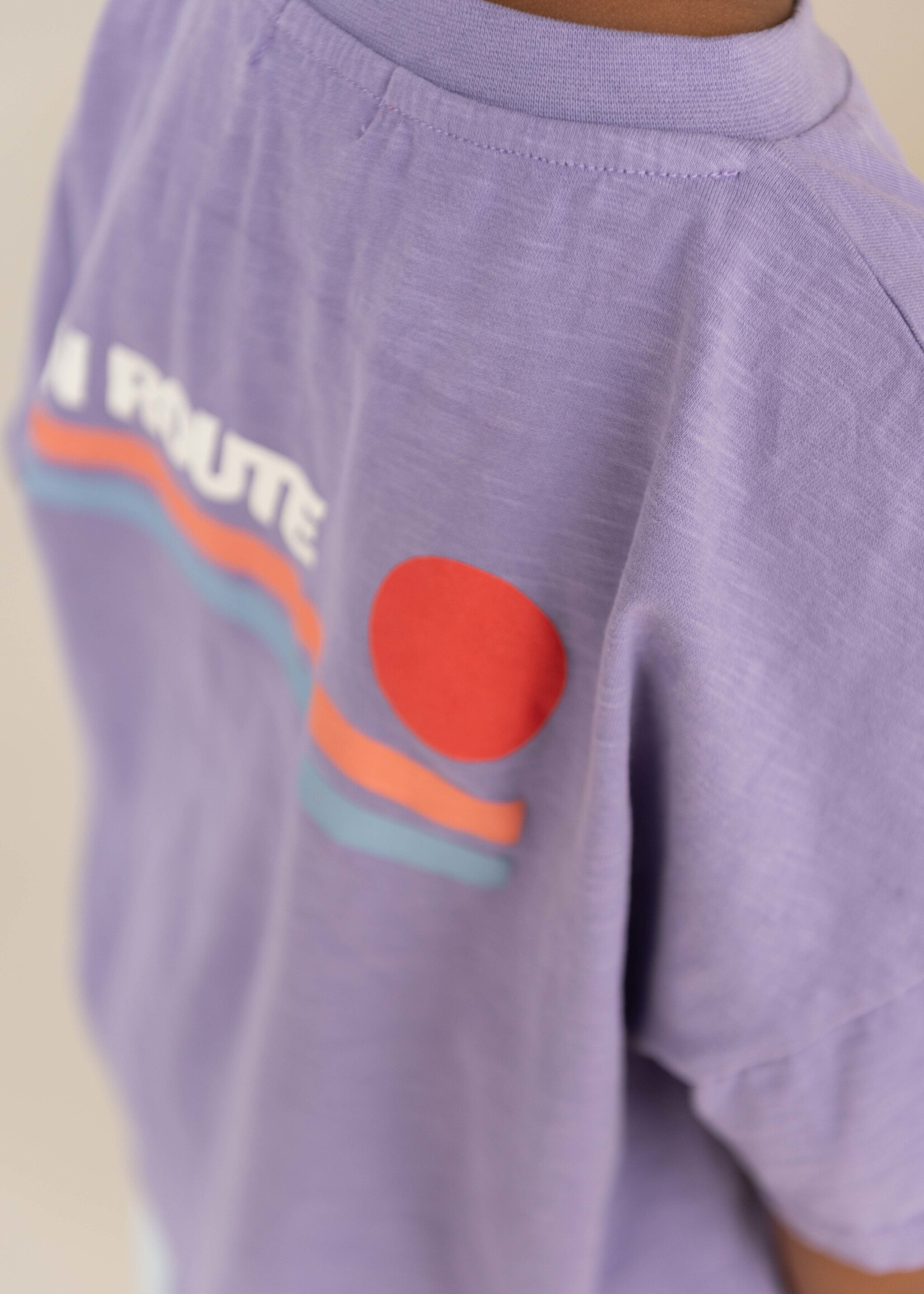 Jenest Ben oversized tshirt Lavender purple - Jenest