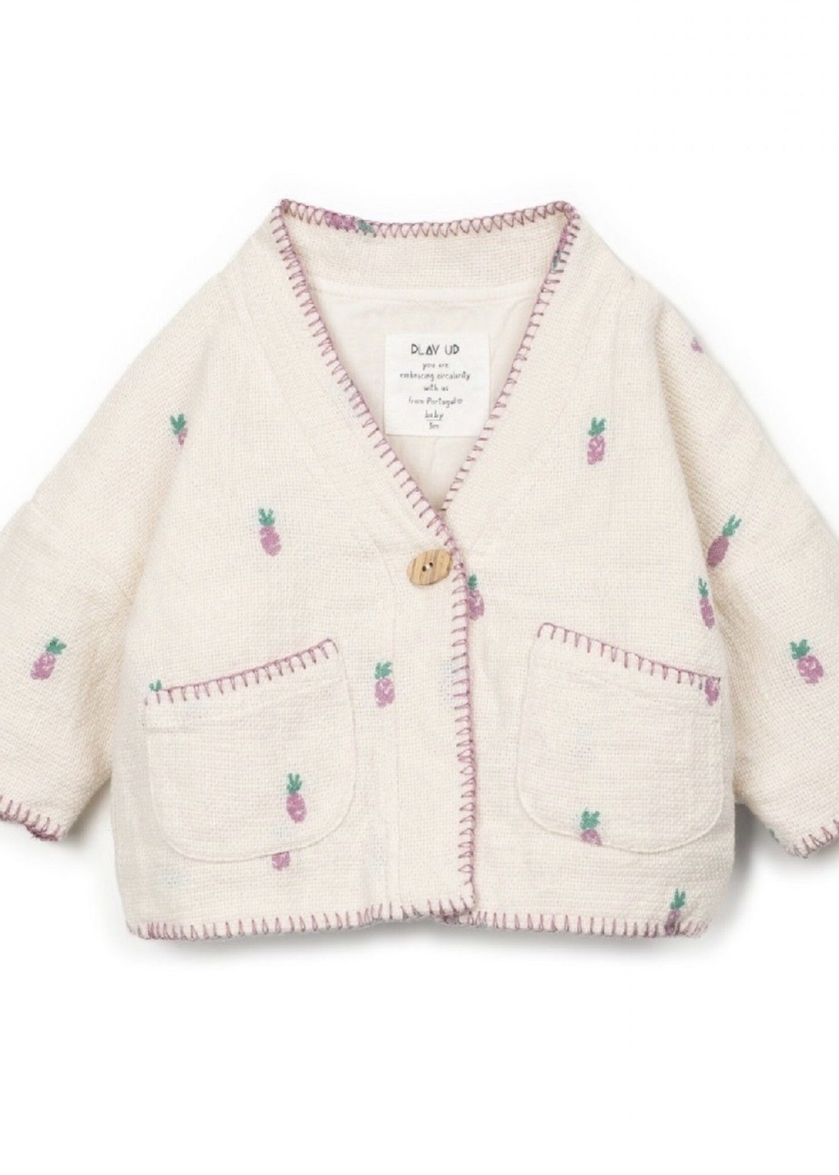 Play Up Woven cardigan | Bio resin - Play Up