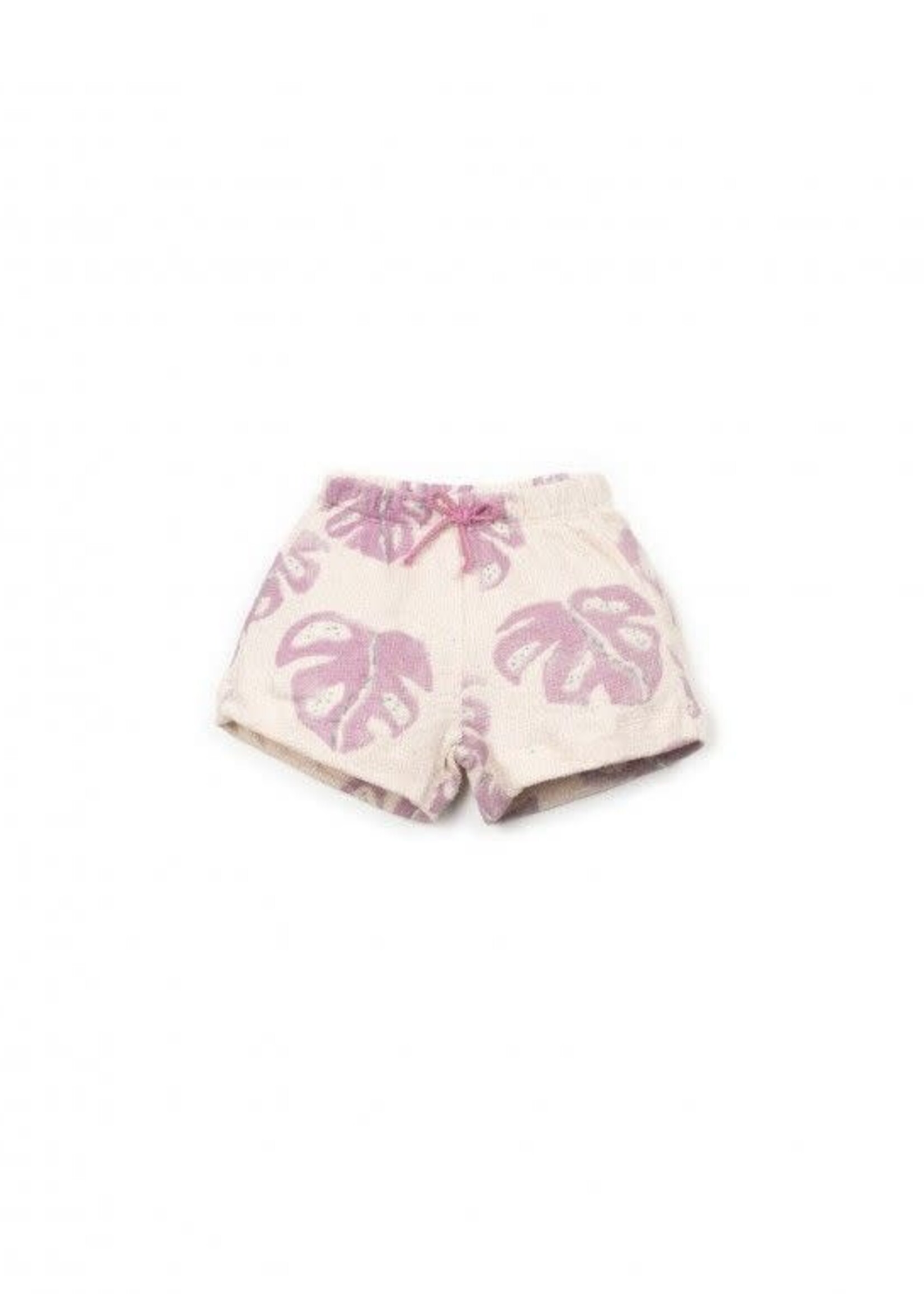 Play Up Printed embellished jersey shorts Monstera - Play up