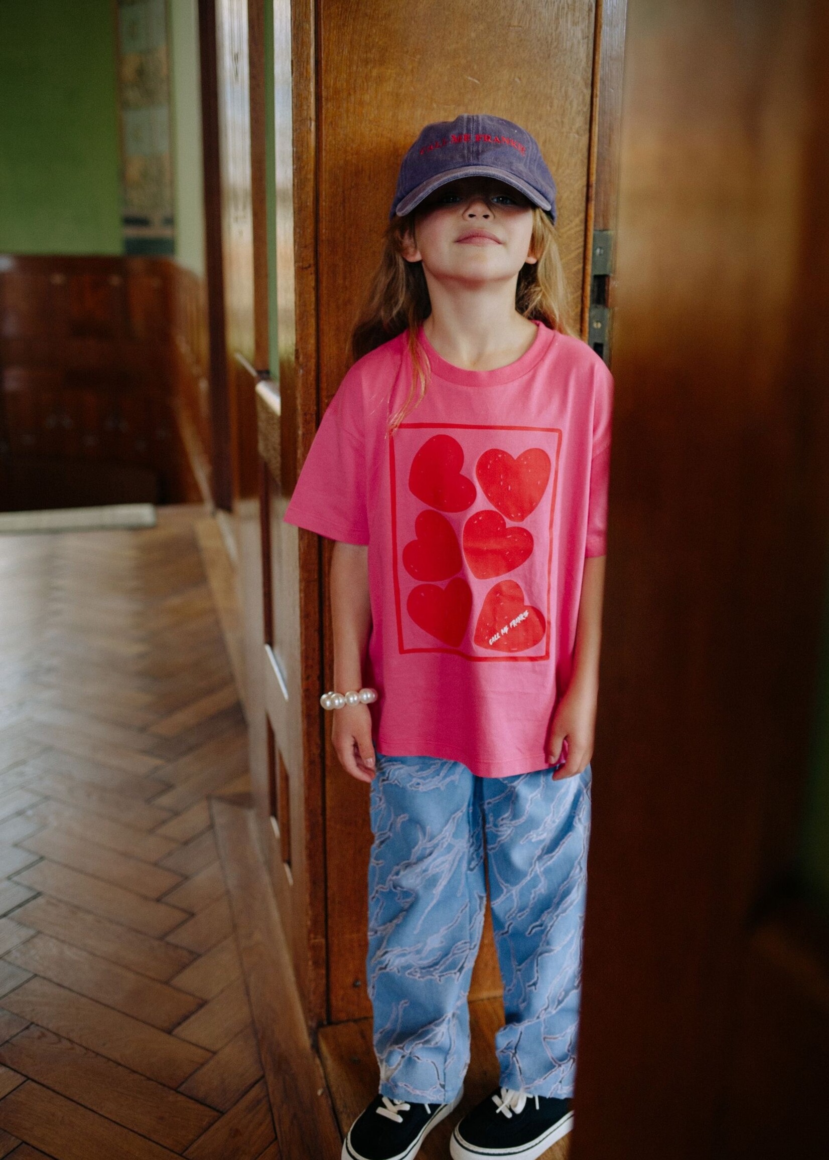 Call me Franky CMF Hearts pink shirt -Call me Frankie