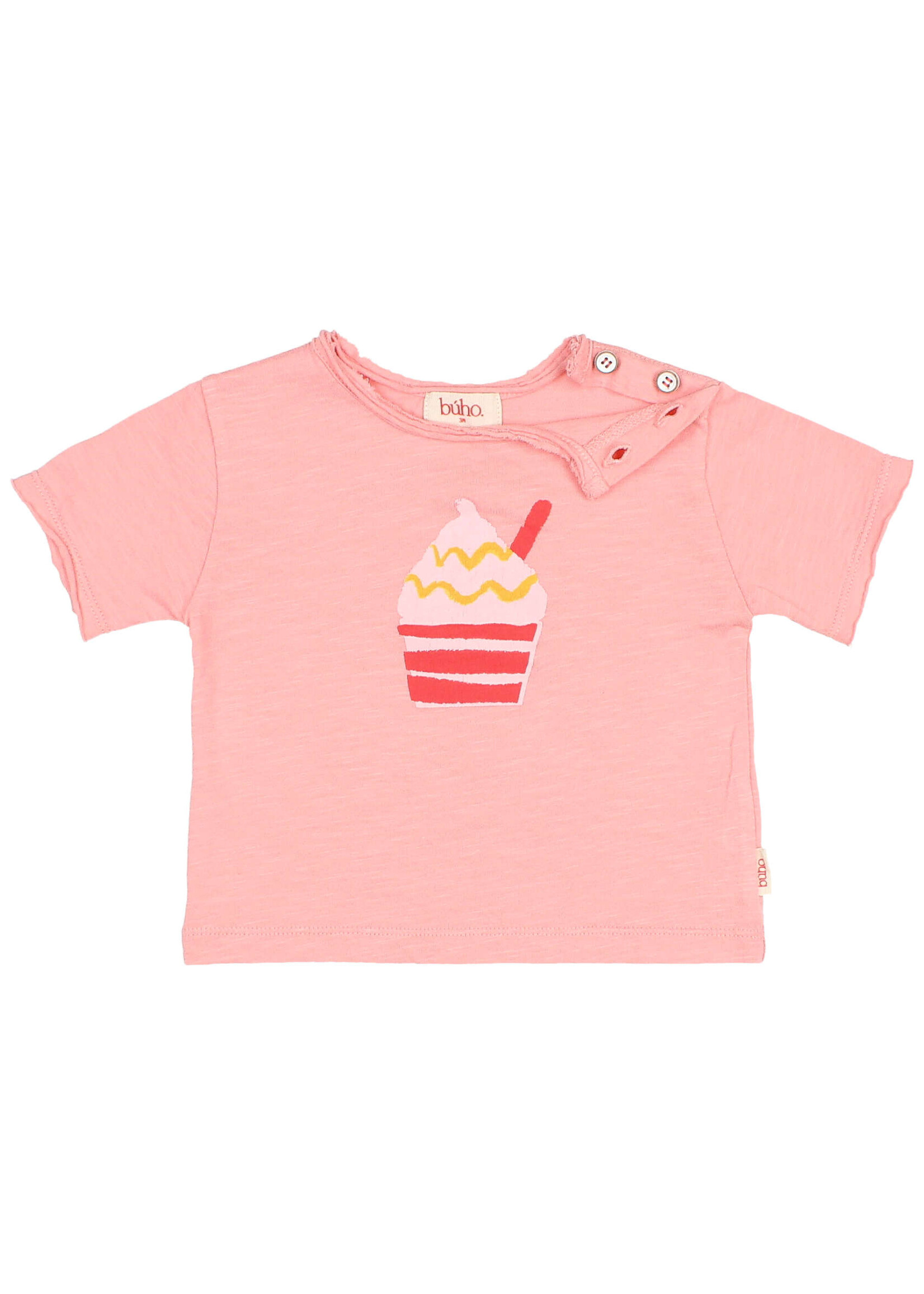 Buho Barcelona BB Ice cream tshirt Sugar pink - Buho