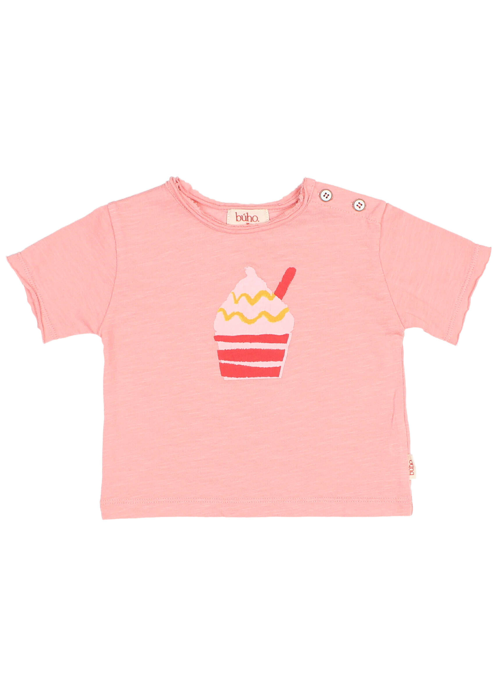Buho Barcelona BB Ice cream tshirt Sugar pink - Buho