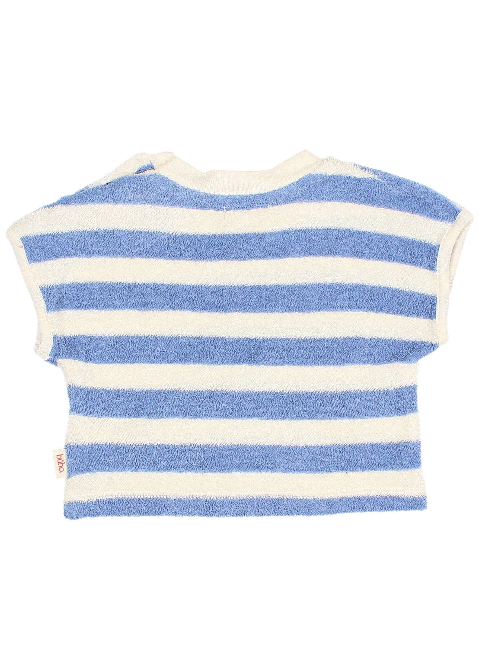 Buho Barcelona BB Terry stripes tshirt Bluette - Buho