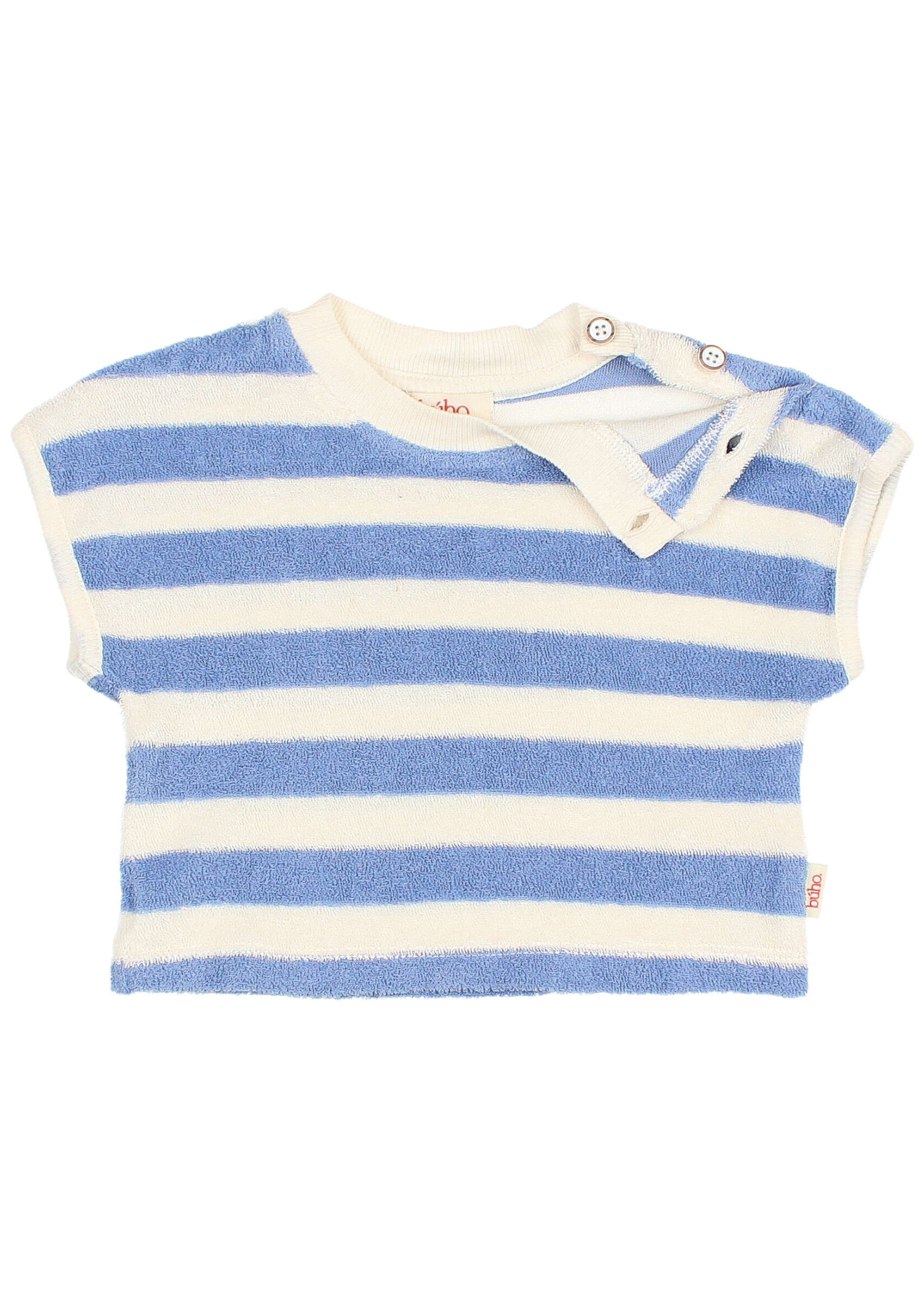 Buho Barcelona BB Terry stripes tshirt Bluette - Buho