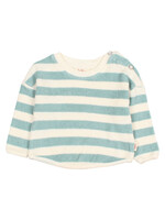 Buho Barcelona BB Terry stripes sweatshirt Green moss - Buho