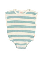 Buho Barcelona BB Terry stripes romper Green moss - Buho