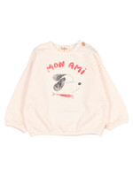 Buho Barcelona BB Mon ami sweatshirt Cream pink - Buho