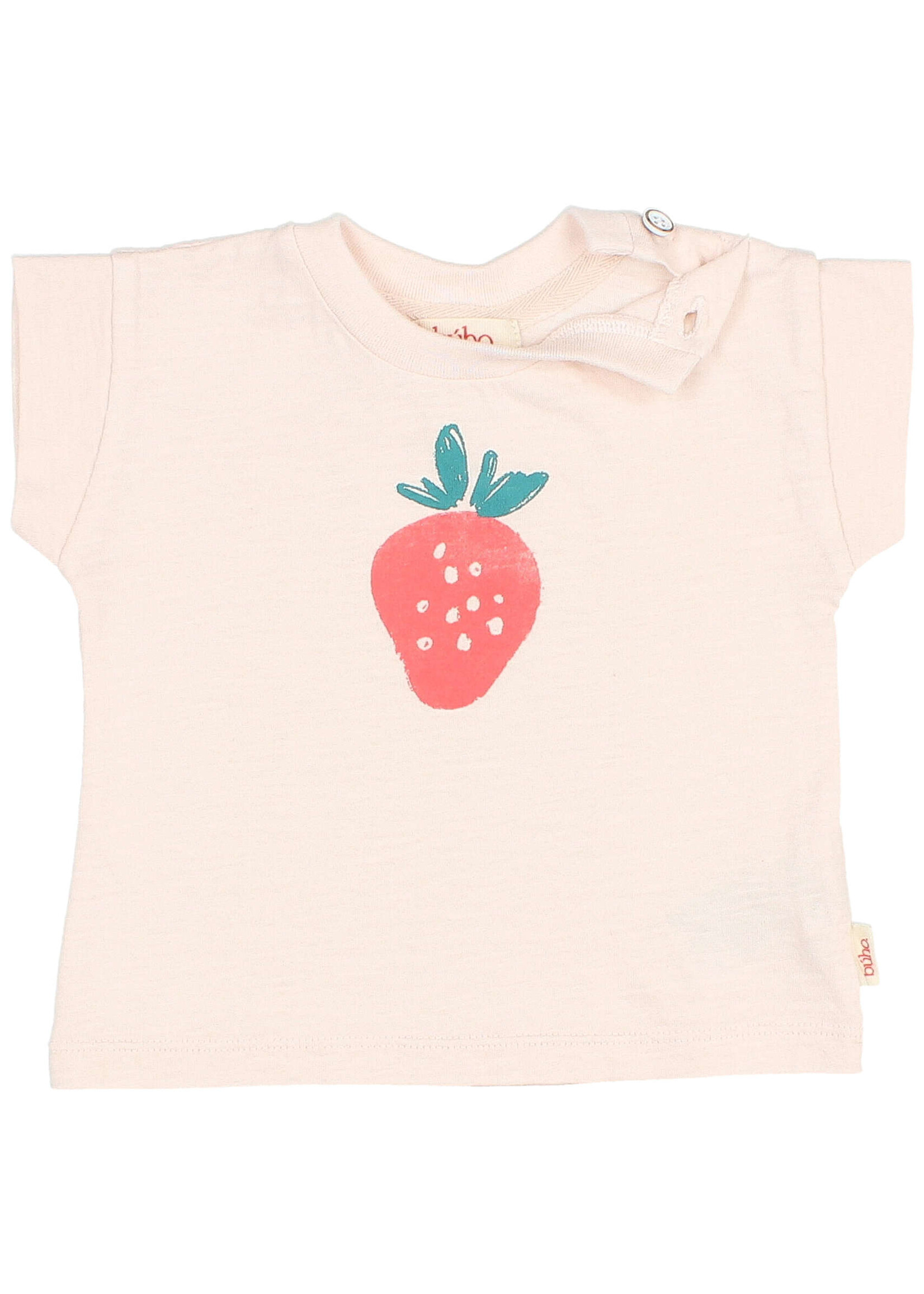 Buho Barcelona BB Fresa tshirt creme pink - Buho