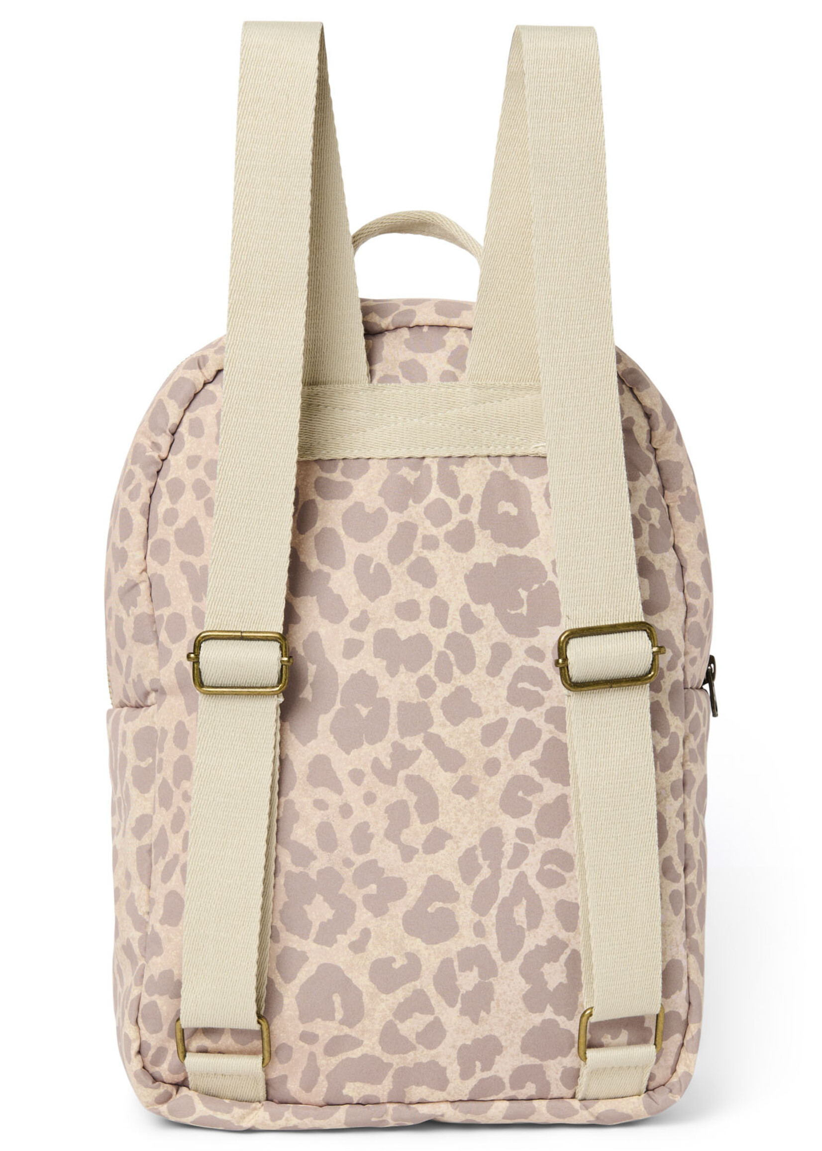 Studio Noos Puffy midi backpack Beige leopard - Studio Noos