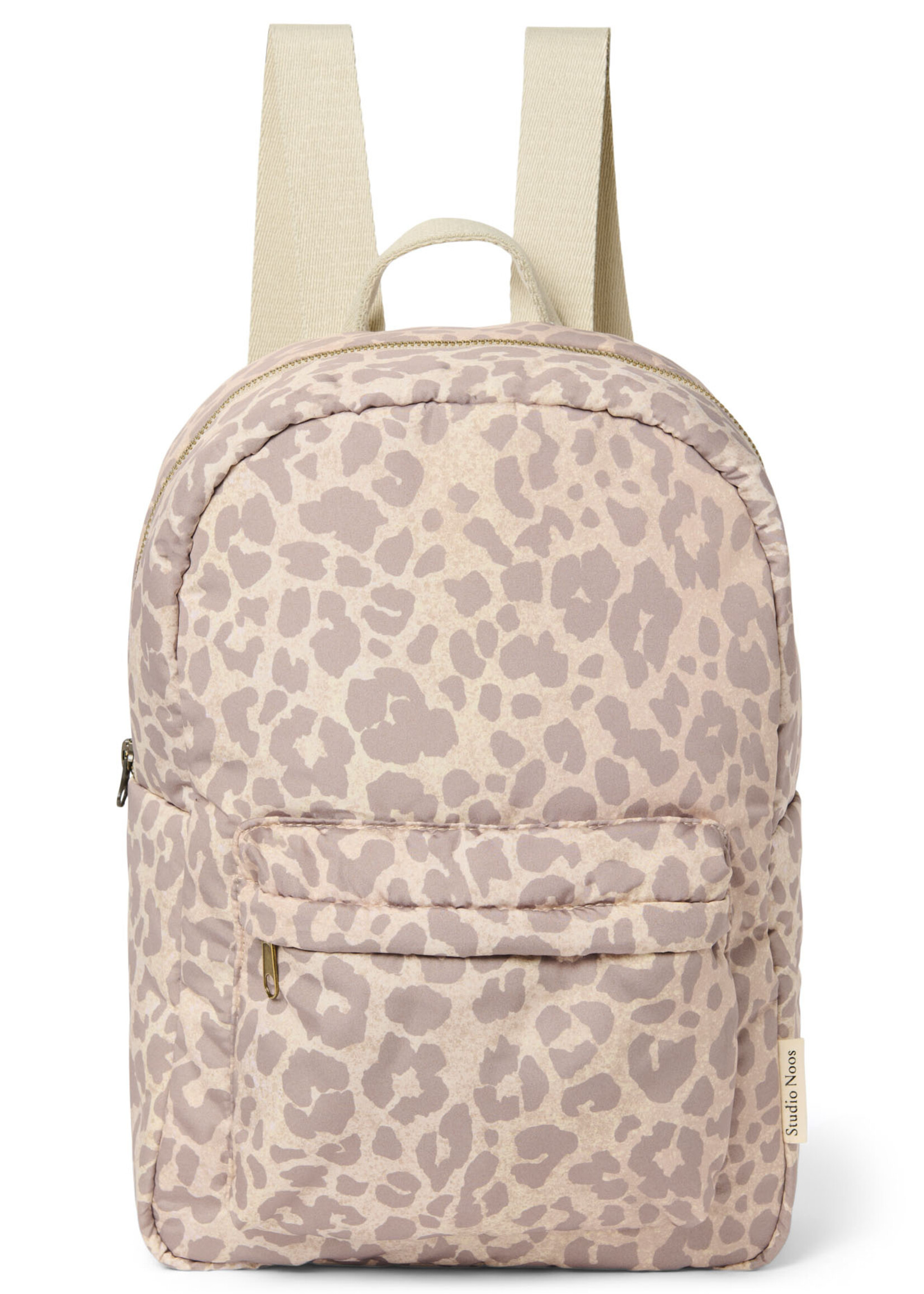 Studio Noos Puffy midi backpack Beige leopard - Studio Noos