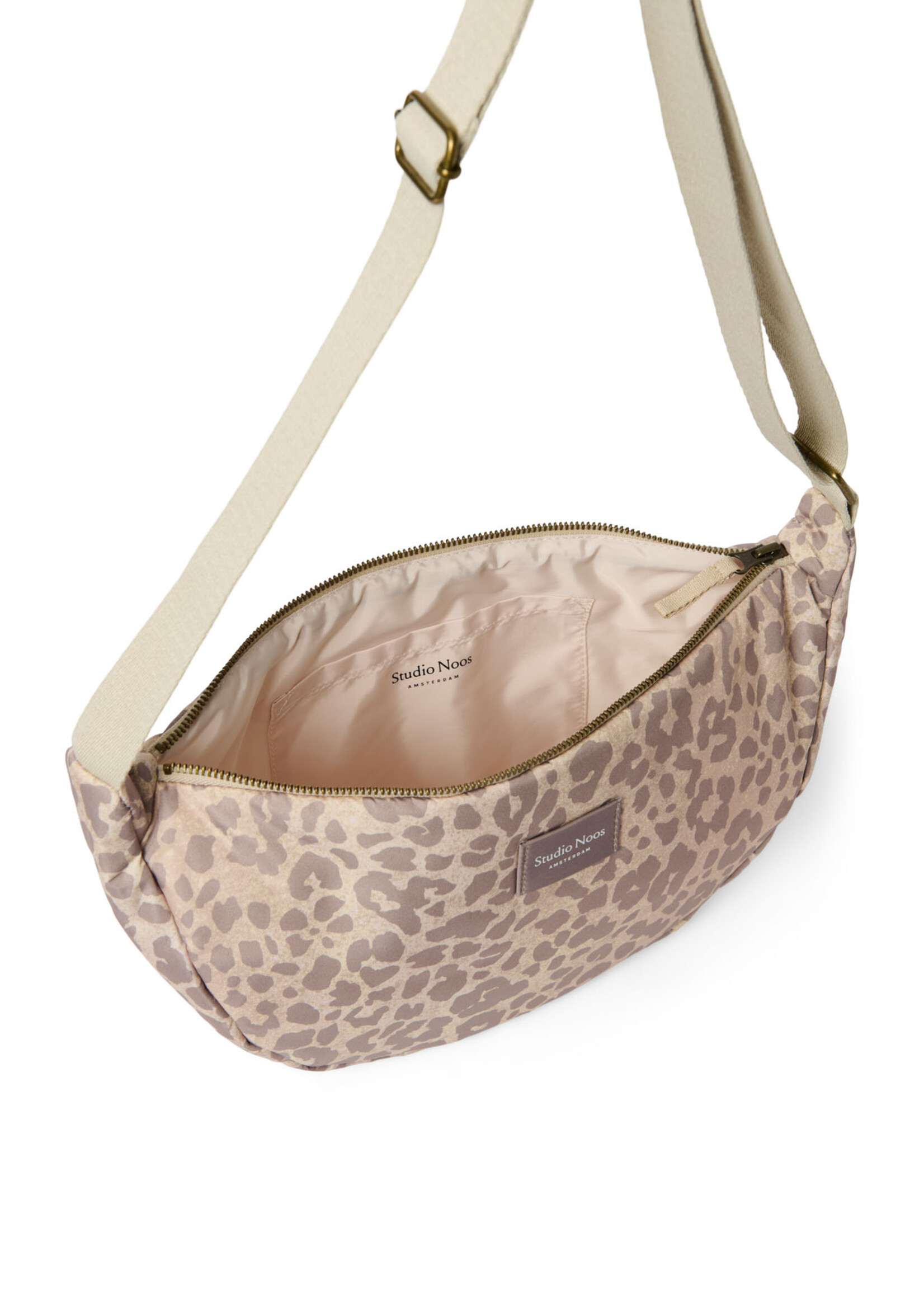 Studio Noos Puffy adult fanny pack Beige leopard - Studio Noos