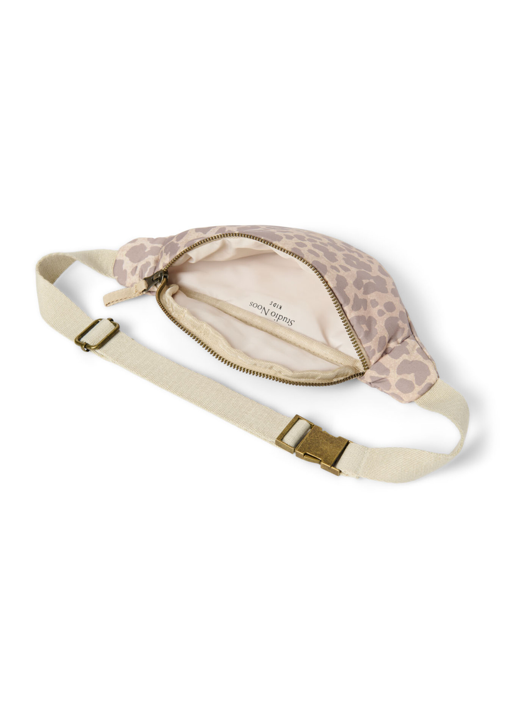 Studio Noos Puffy mini fanny pack Beige leopard - Studio Noos