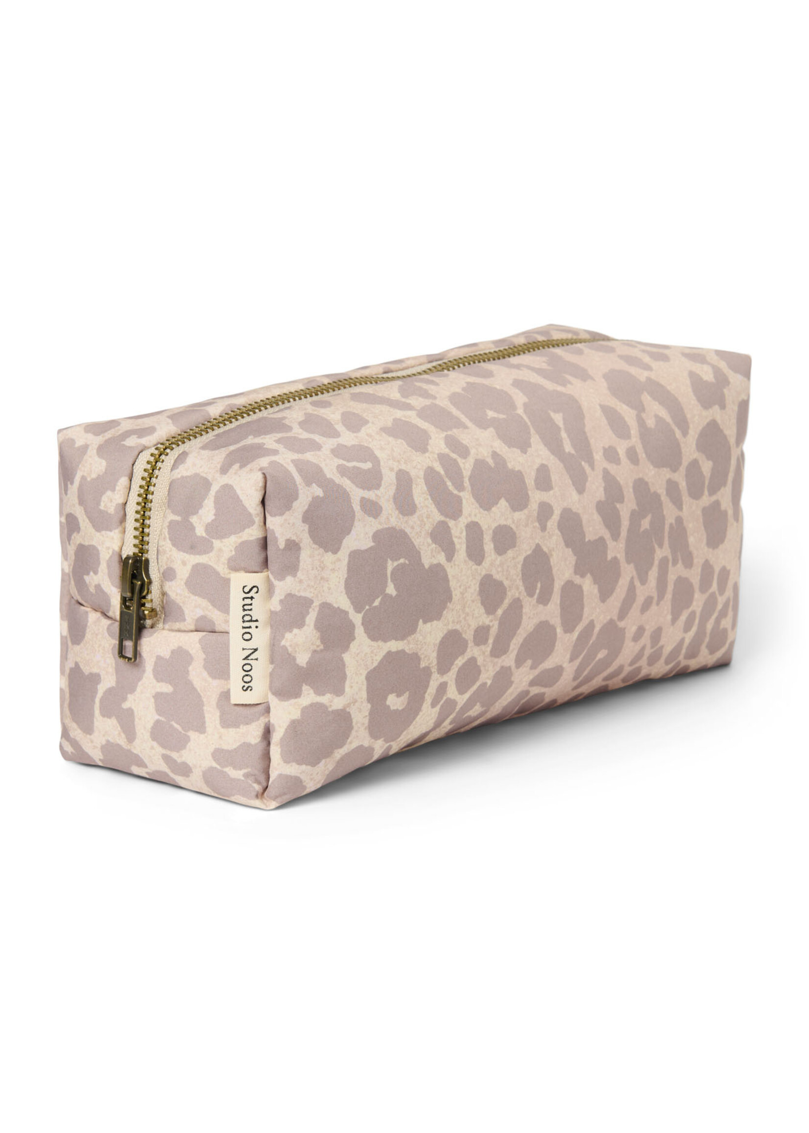 Studio Noos Puffy pouch Beige leopard - Studio Noos