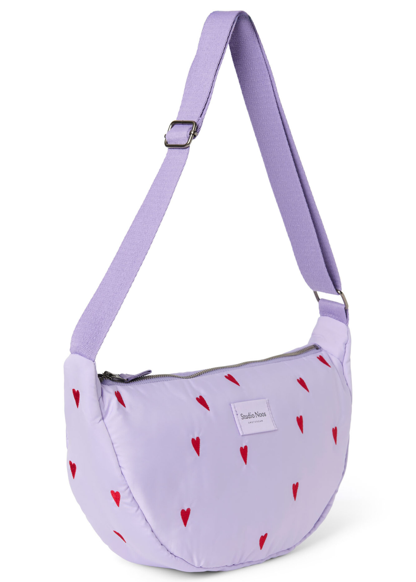 Studio Noos Puffy adult fanny pack Purple hearts - Studio Noos