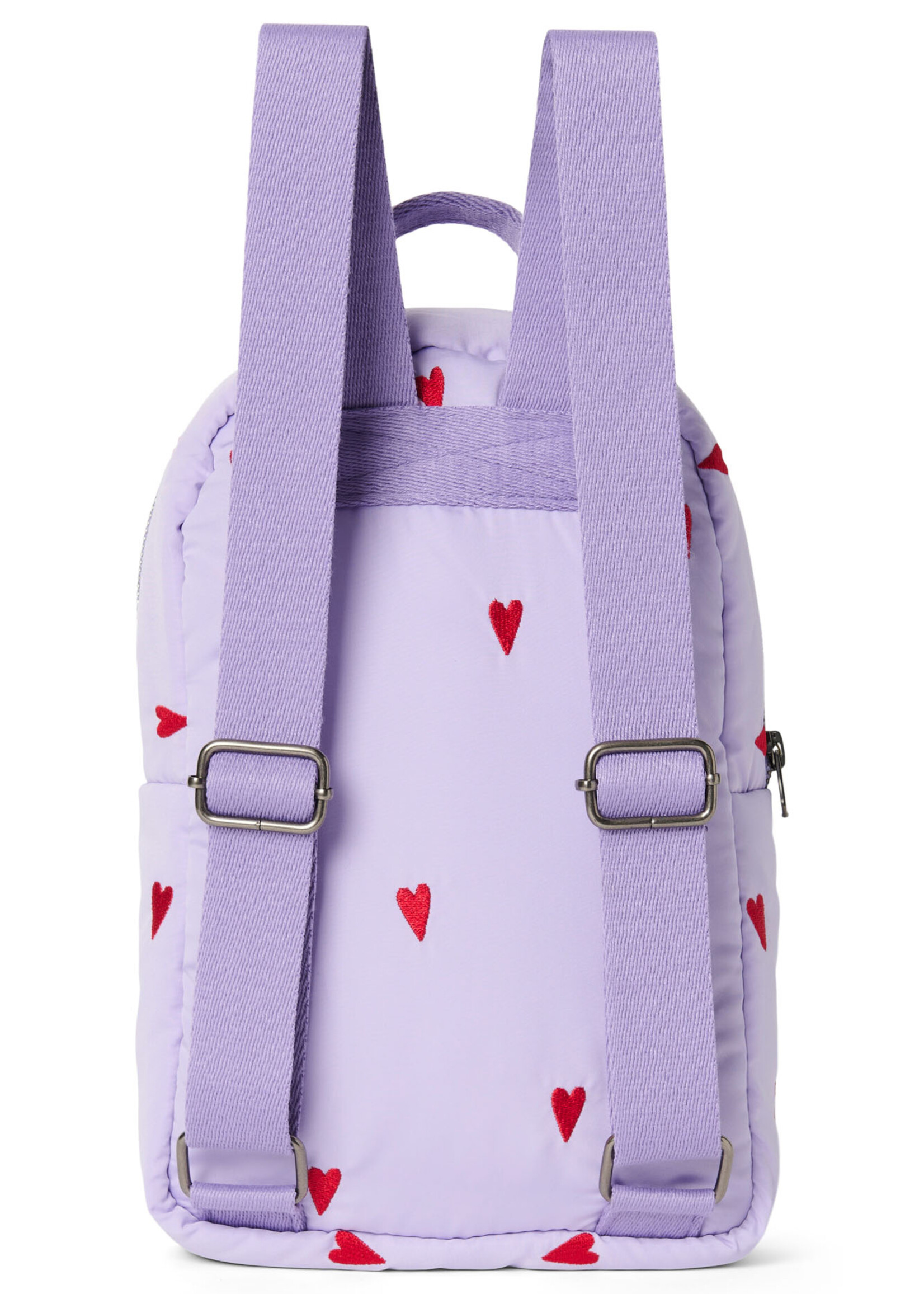 Studio Noos Puffy Mini backpack Purple hearts - Studio Noos