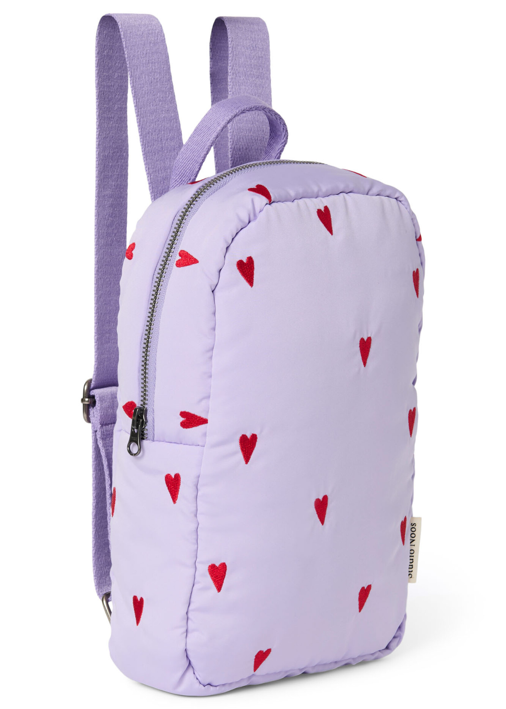 Studio Noos Puffy Mini backpack Purple hearts - Studio Noos