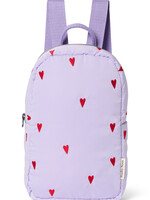 Studio Noos Puffy Mini backpack Purple hearts - Studio Noos