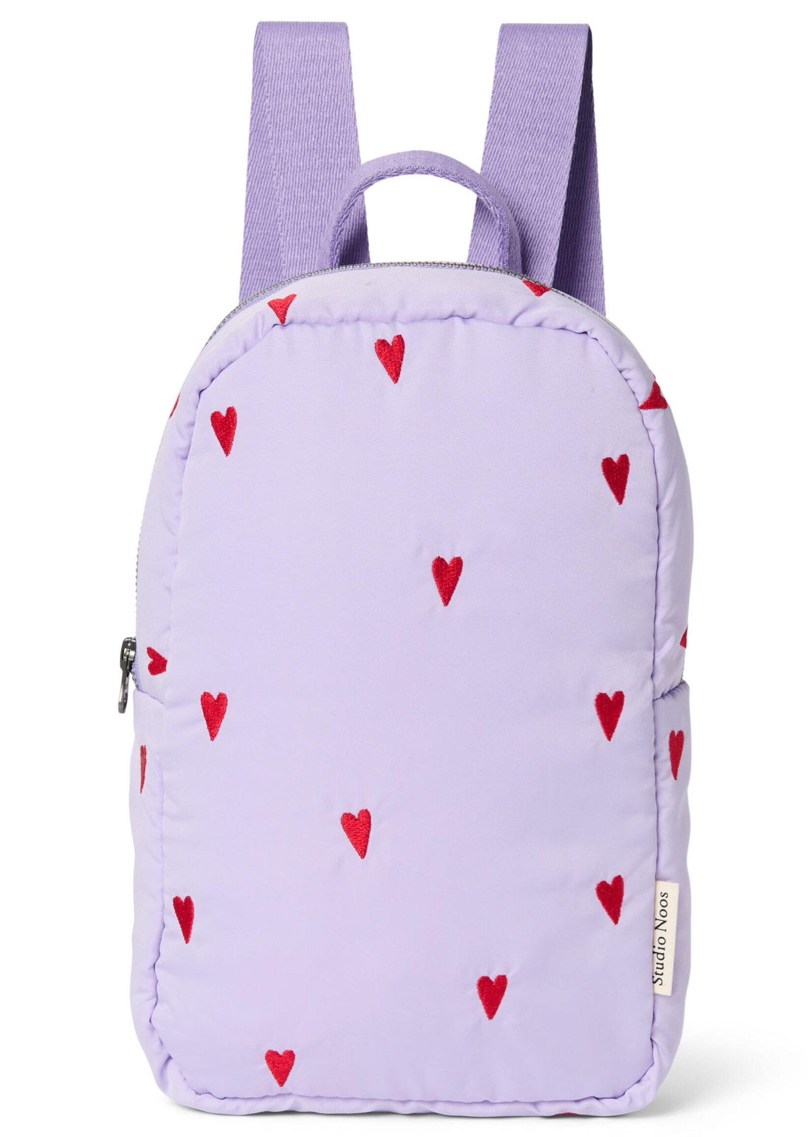 Studio Noos Puffy Mini backpack Purple hearts - Studio Noos