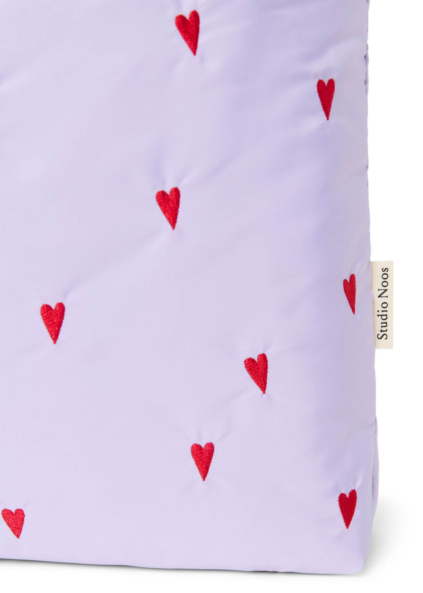 Studio Noos Puffy mom bag Purple hearts  - Studio Noos