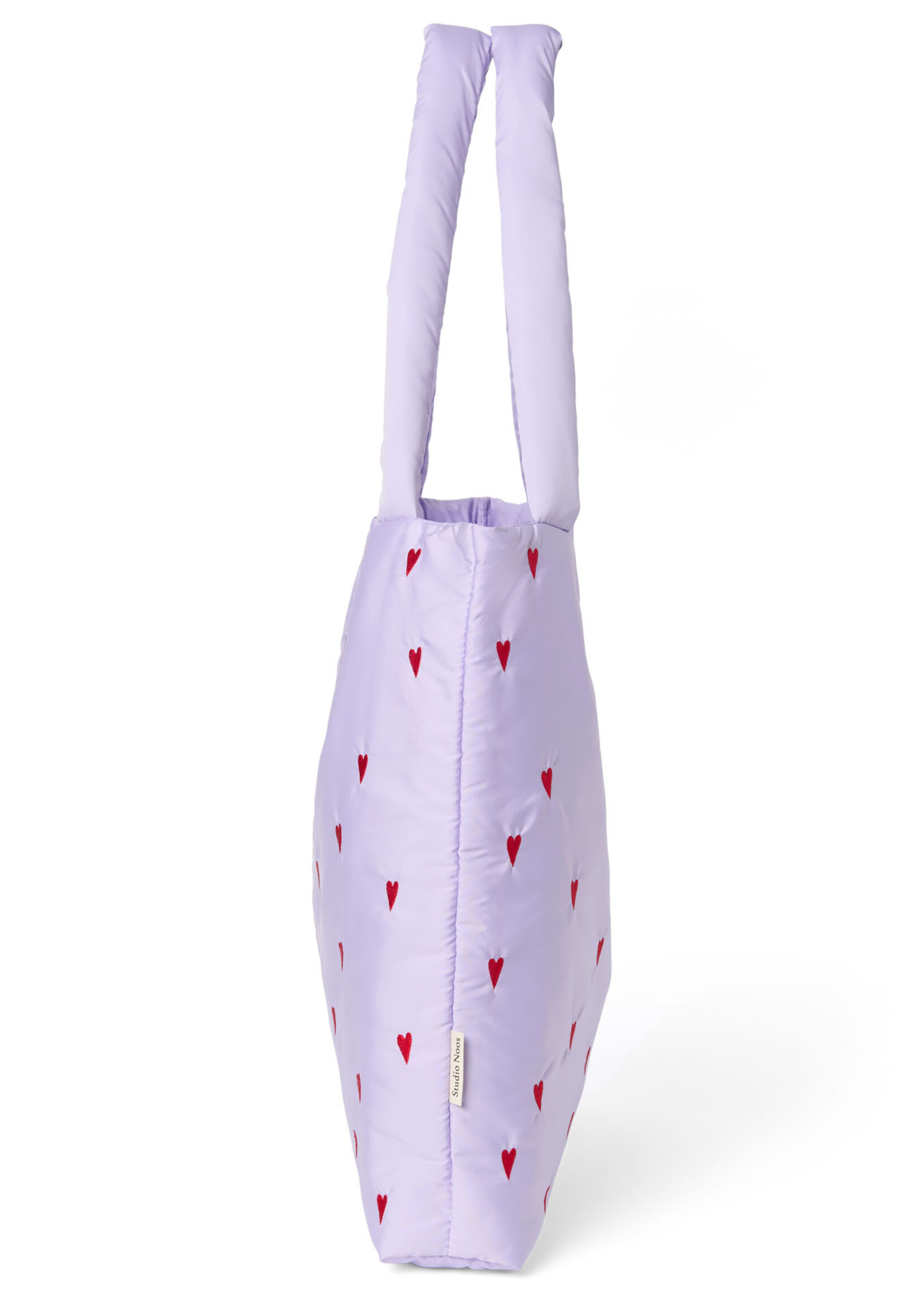 Studio Noos Puffy mom bag Purple hearts  - Studio Noos