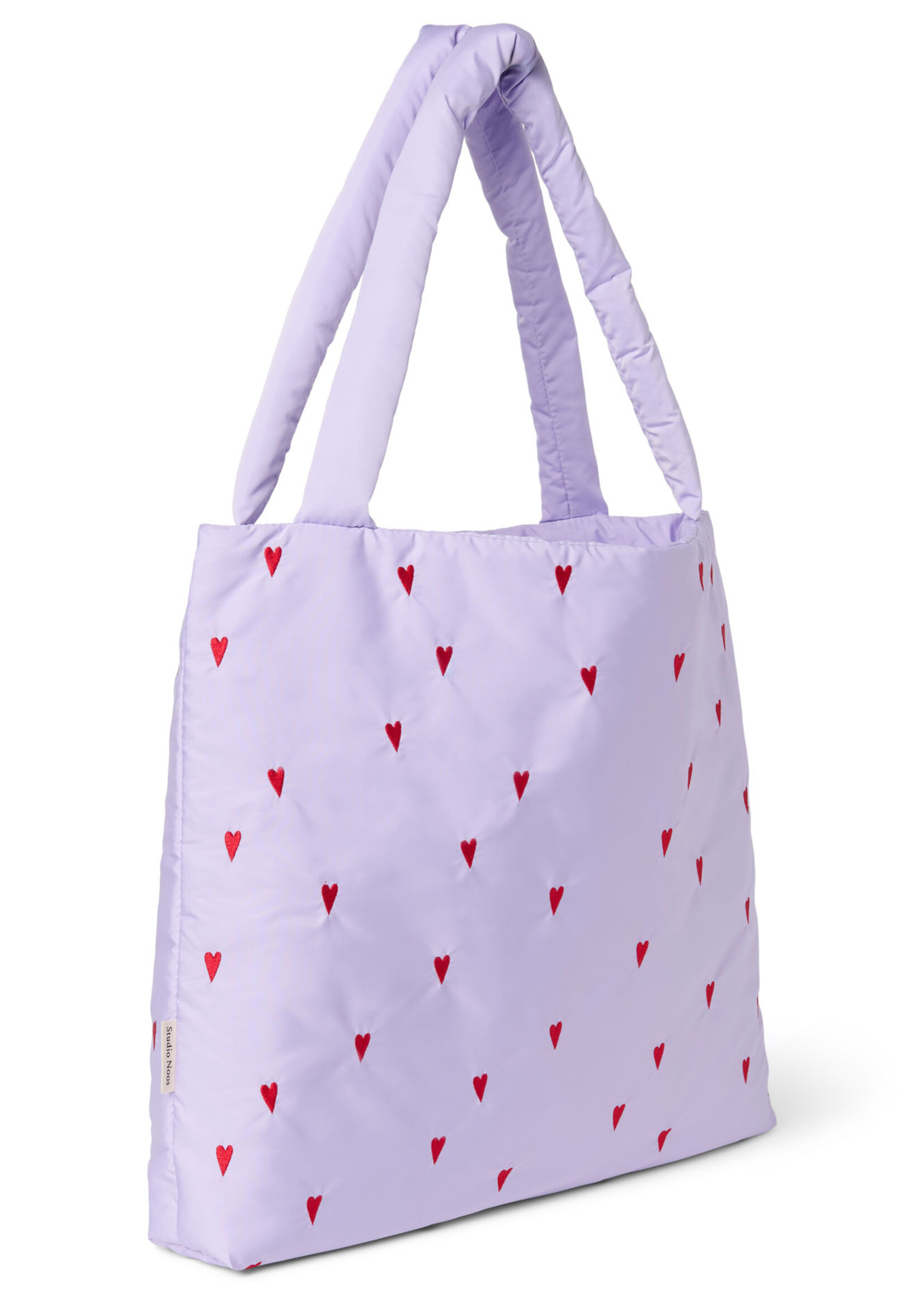 Studio Noos Puffy mom bag Purple hearts  - Studio Noos