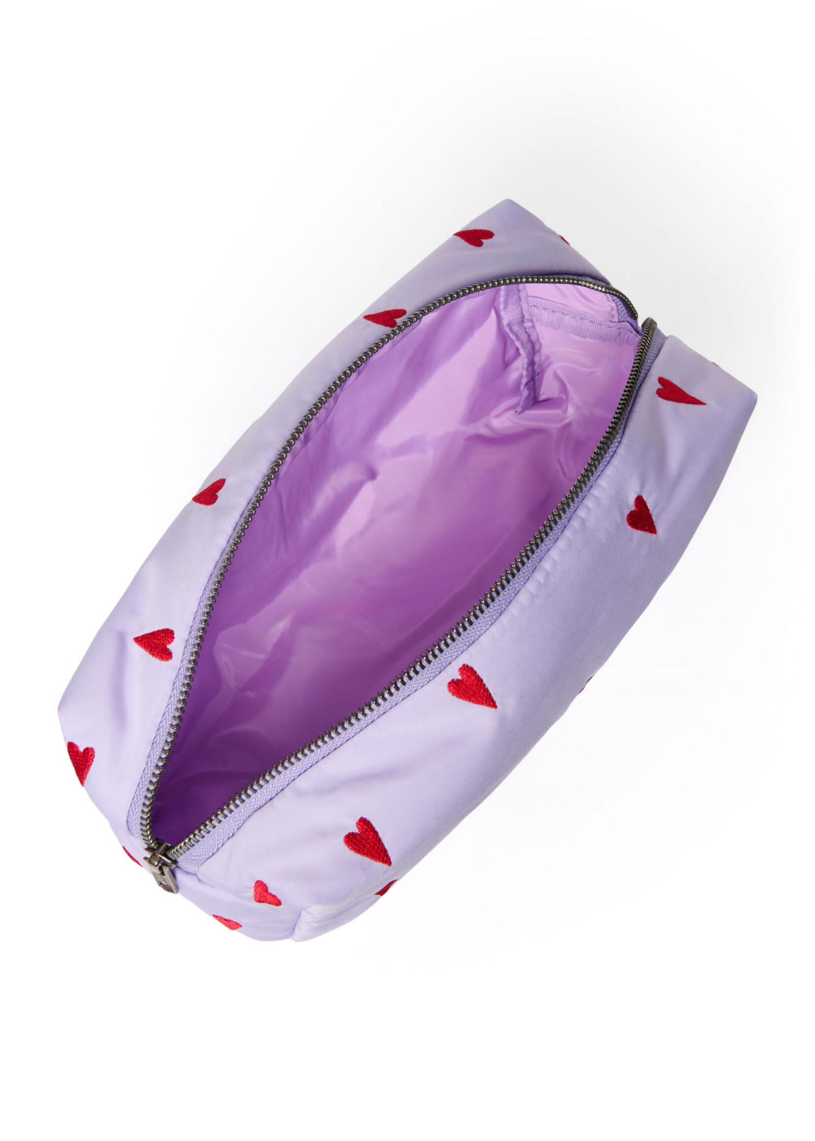 Studio Noos Puffy pouch Purple hearts - Studio Noos