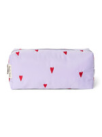 Studio Noos Puffy pouch Purple hearts - Studio Noos