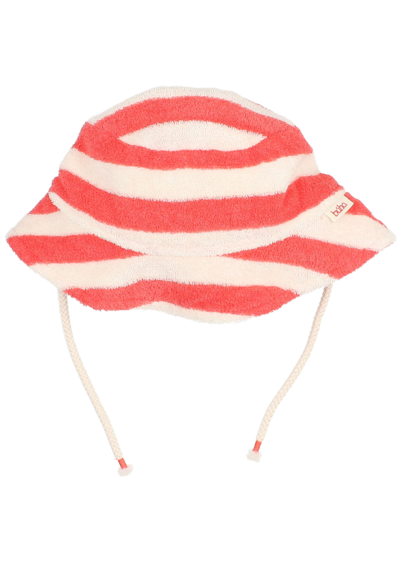 Buho Barcelona Terry stripes hat Coral - Buho