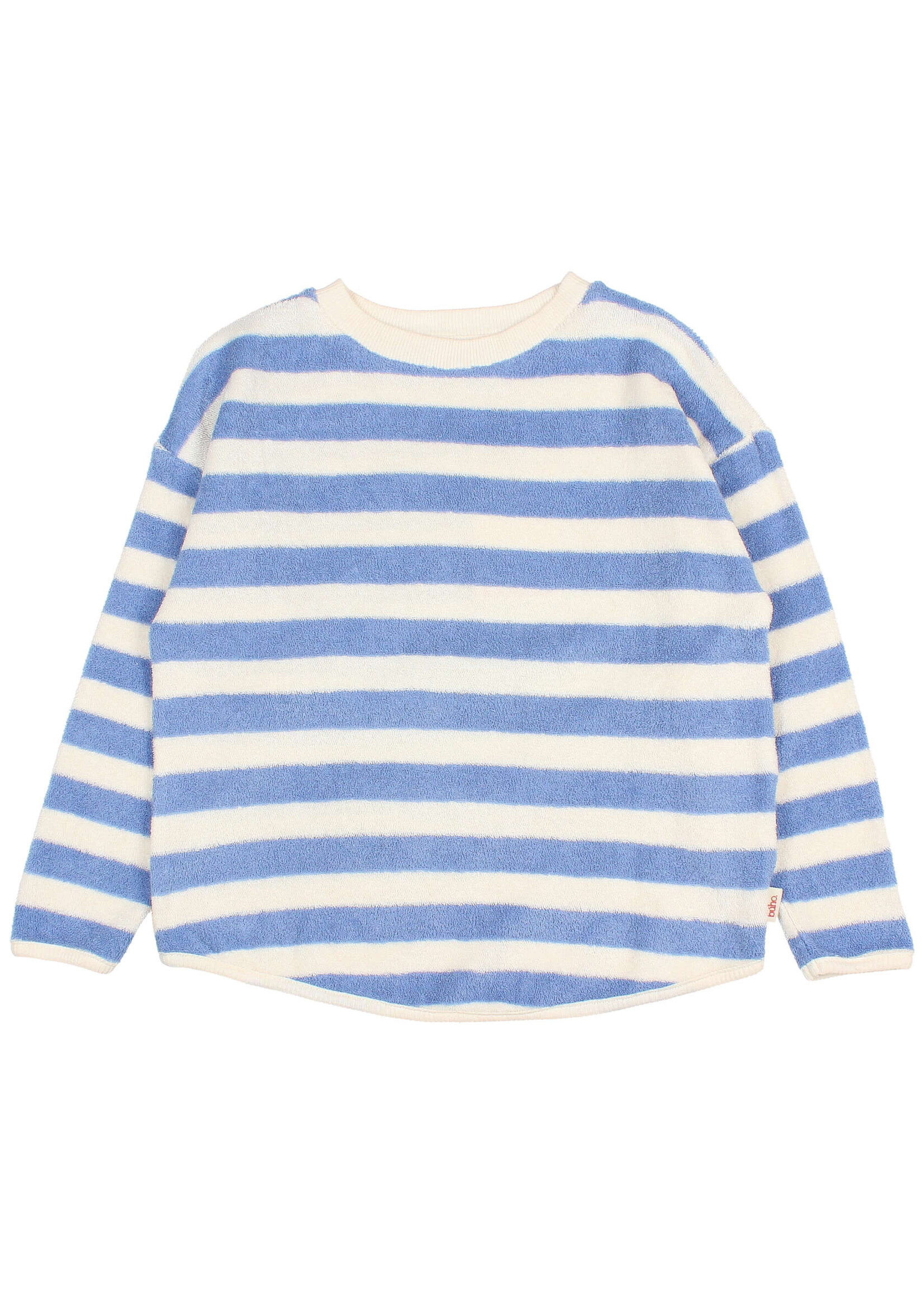 Buho Barcelona Terry stripes sweatshirt Bluette - Buho