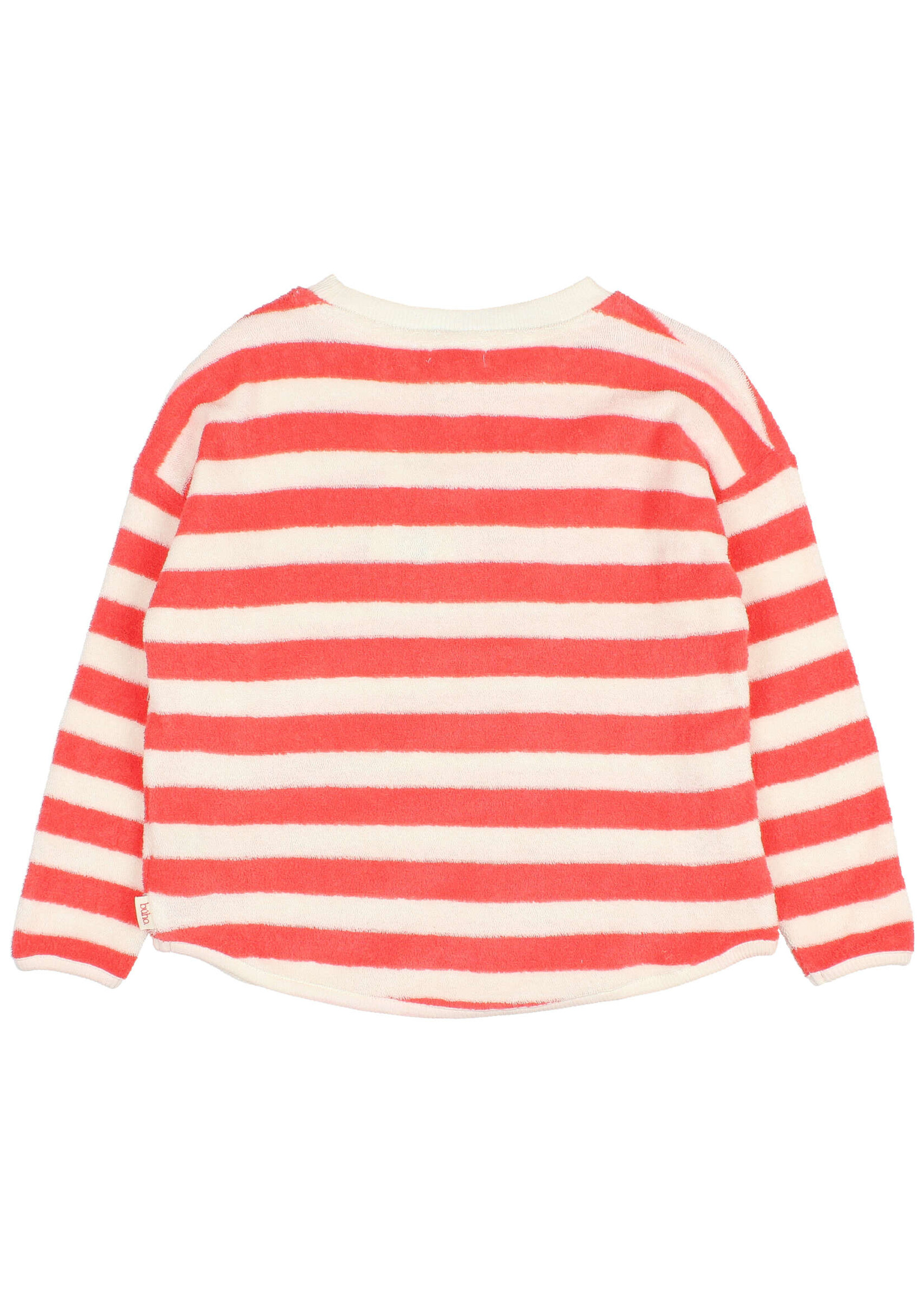 Buho Barcelona Terry stripes sweatshirt Coral - Buho