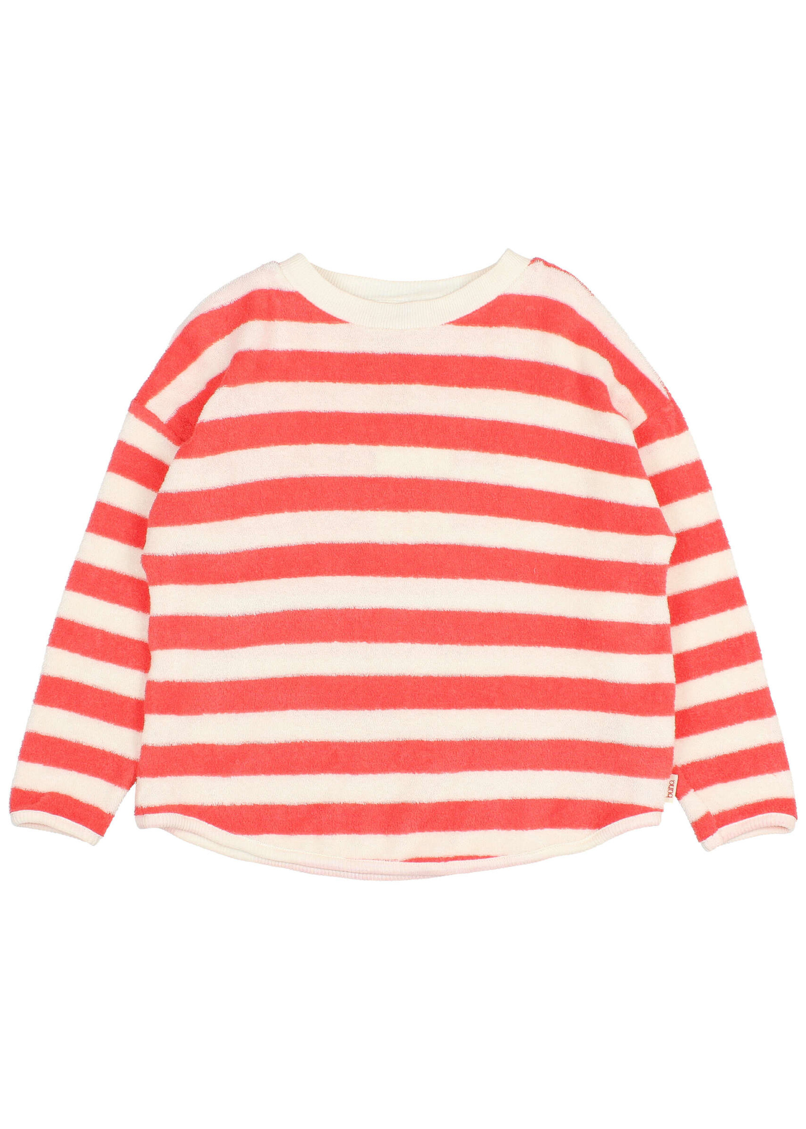 Buho Barcelona Terry stripes sweatshirt Coral - Buho