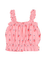 Buho Barcelona Strawberry top Sugar pink maat 104 - Buho