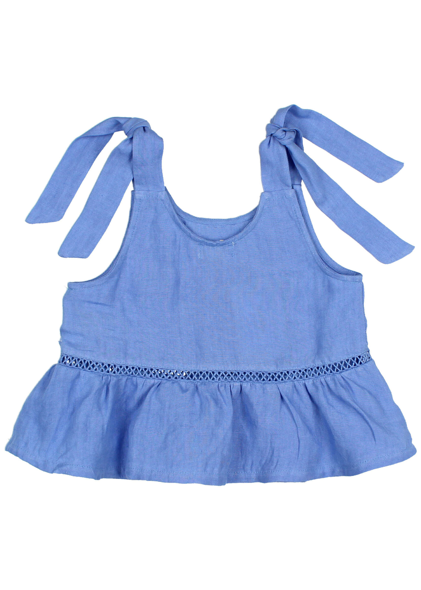 Buho Barcelona Linen top Ocean blue - Buho