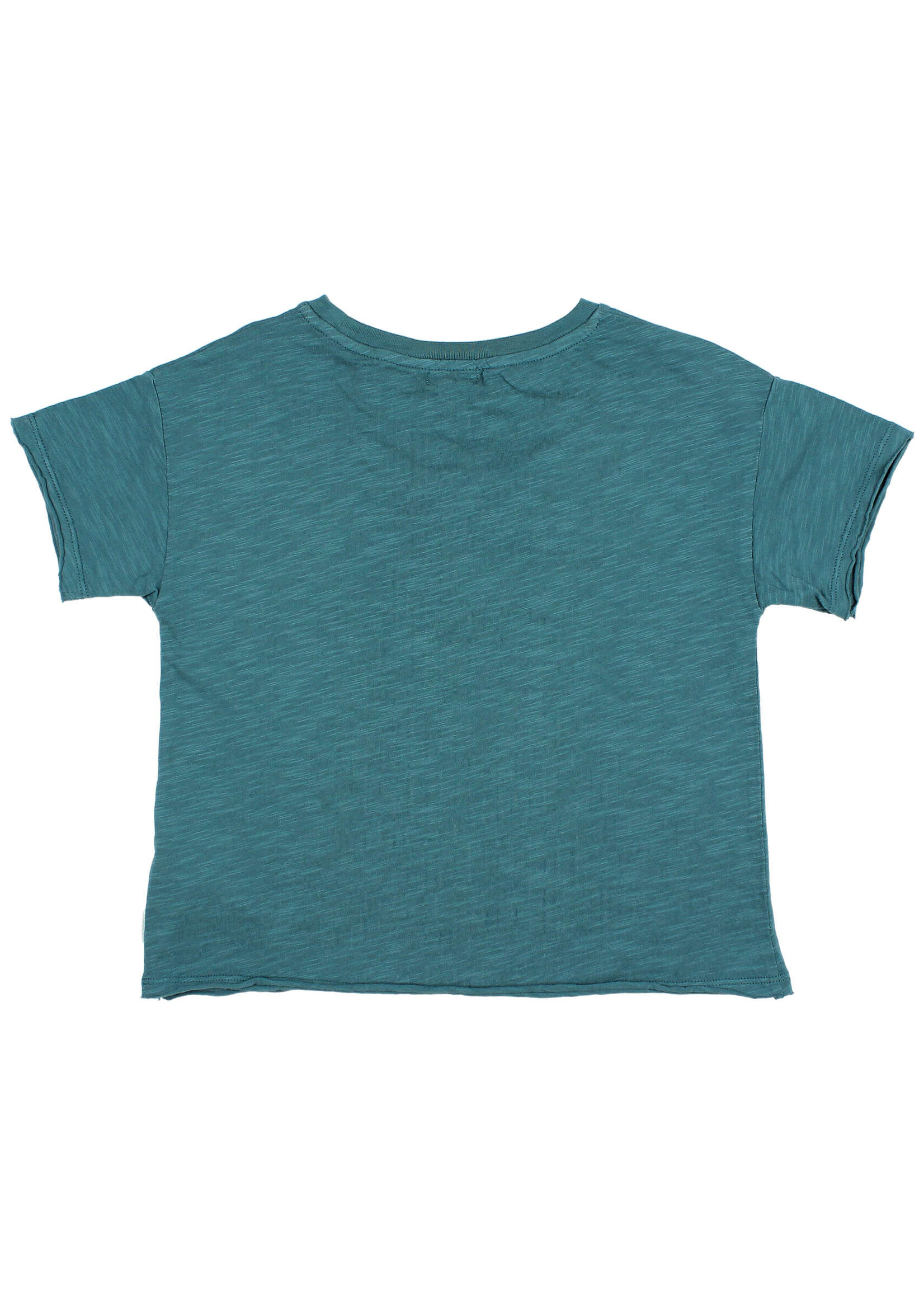 Buho Barcelona Discover tshirt rib collar Green lake - Buho