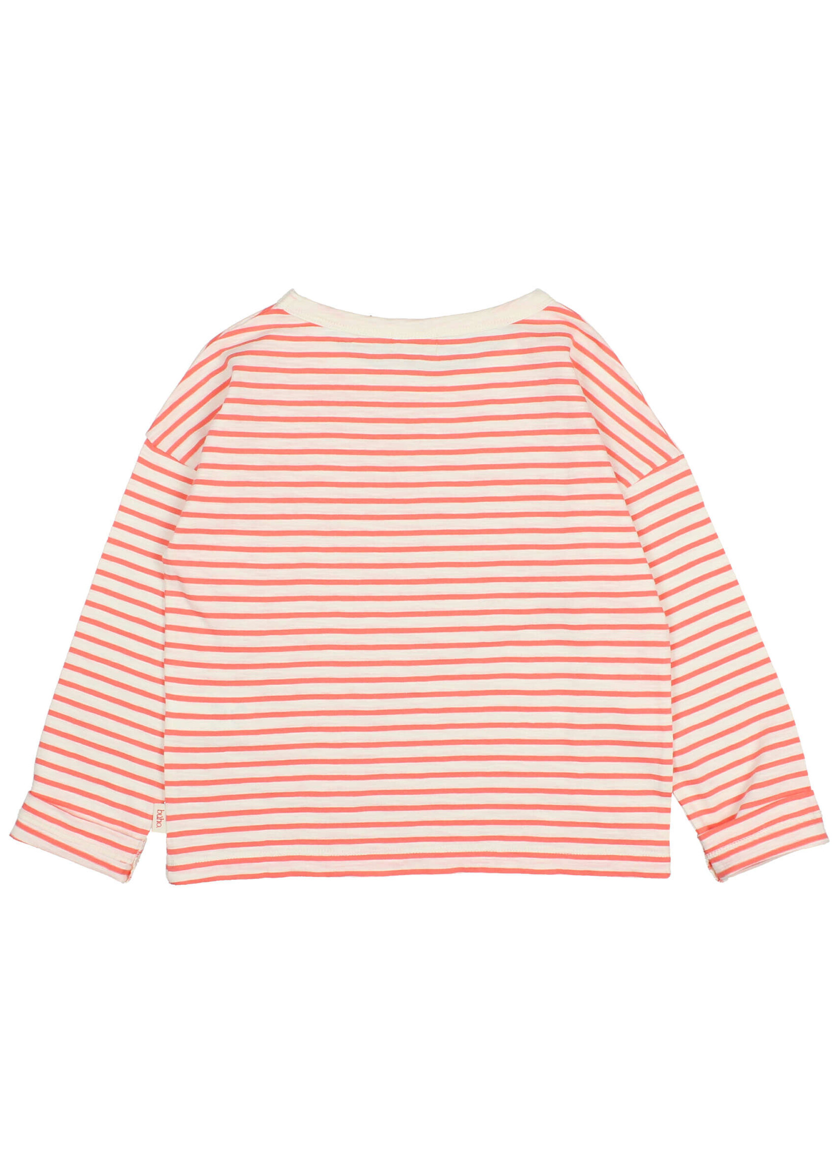 Buho Barcelona Sailor stripes tshirt Coral - Buho