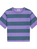 Daily Brat Striped towel tshirt Teal 92/98 - Daily Brat
