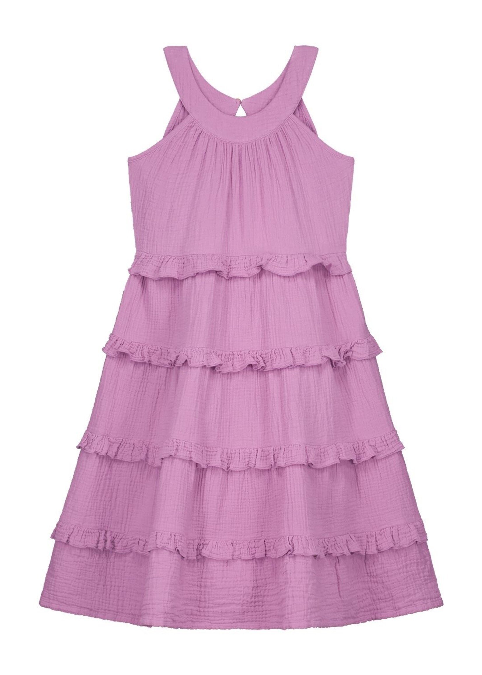 Daily Brat Dolly ruffle  dress lilalavender- Daily Brat